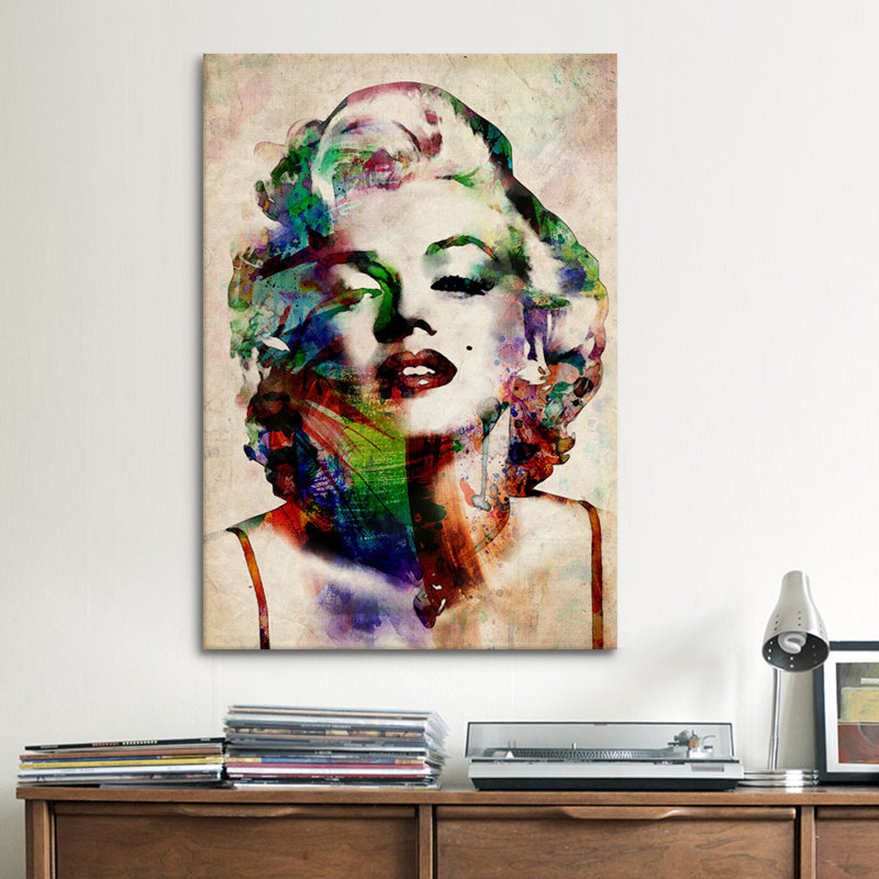 Watercolor Marilyn Monroe By Michael Tompsett Picture Frame