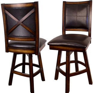 Dulcie 26 Swivel Bar Stool (Set of 2) by Millwood Pines
