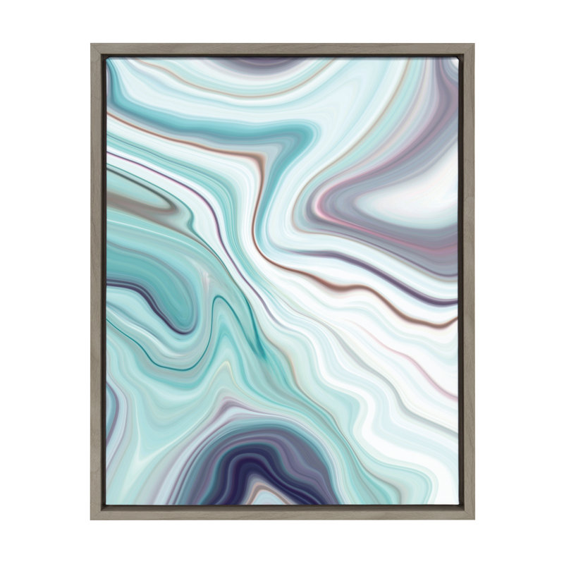Mercer41 Abstract 106 Framed Graphic Art Print On Canvas Wayfair