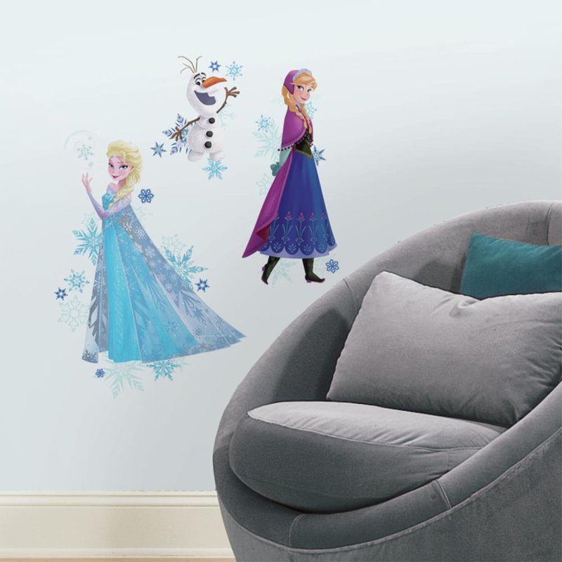 Disney Frozen Elsa Anna Olaf Removable Wall Stickers Kids Home Decor USA