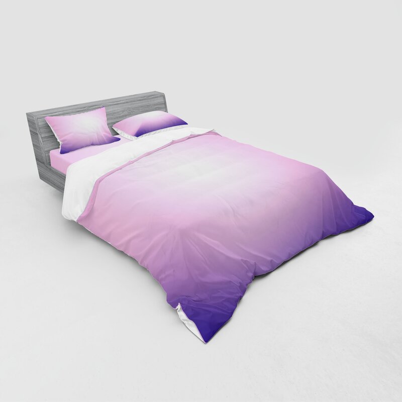 East Urban Home Ambesonne Lavender Bedding Set Pink And Purple