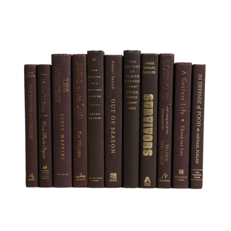 Booth Williams 12 Piece By Color Modern Coffee Colorpak Authentic Decorative Books Set Reviews Wayfair