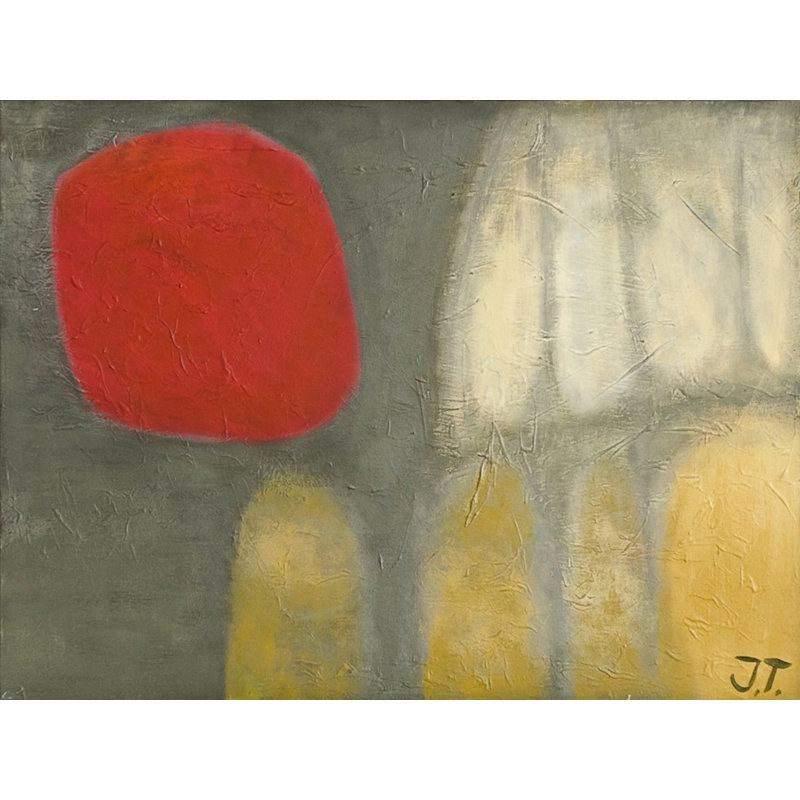 Art Excuse Red Dot 2 By Josefa Tscharmann Painting On Canvas In