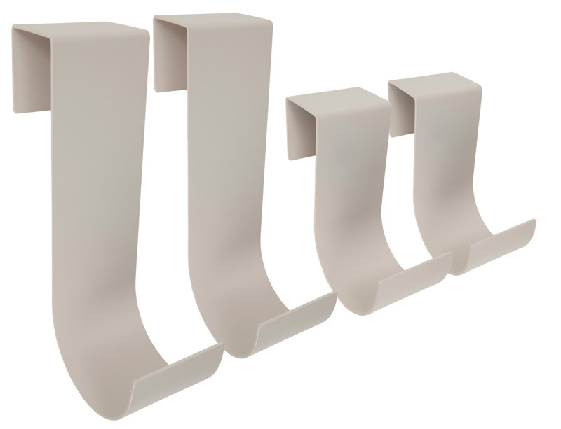 4 Piece Slip-on Fence Hook Color: Beige/Tan, Fence Width: 1.25" - 1.62"