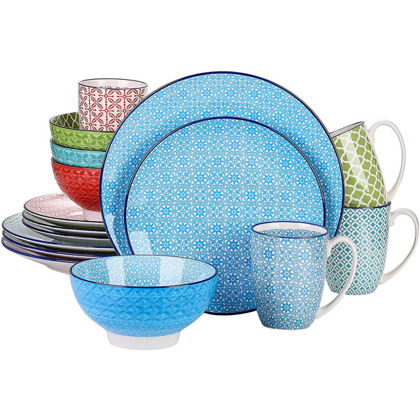 Dakota Fields Cleremont 16 Piece Dinnerware Set Service For 4 Wayfair
