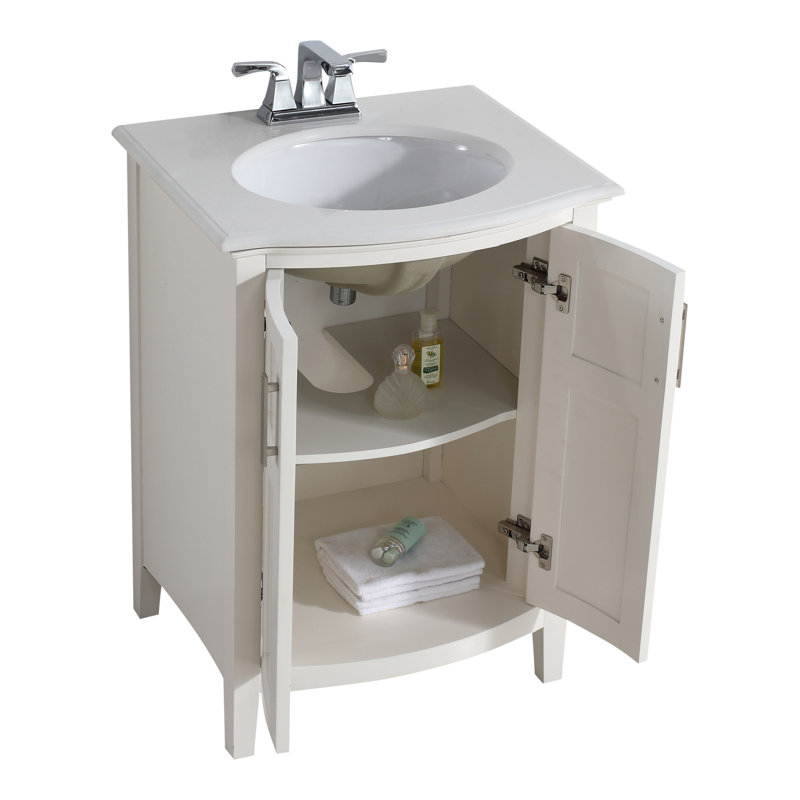 Wrought Studio Maryport Rounded Front 25 Single Bathroom Vanity