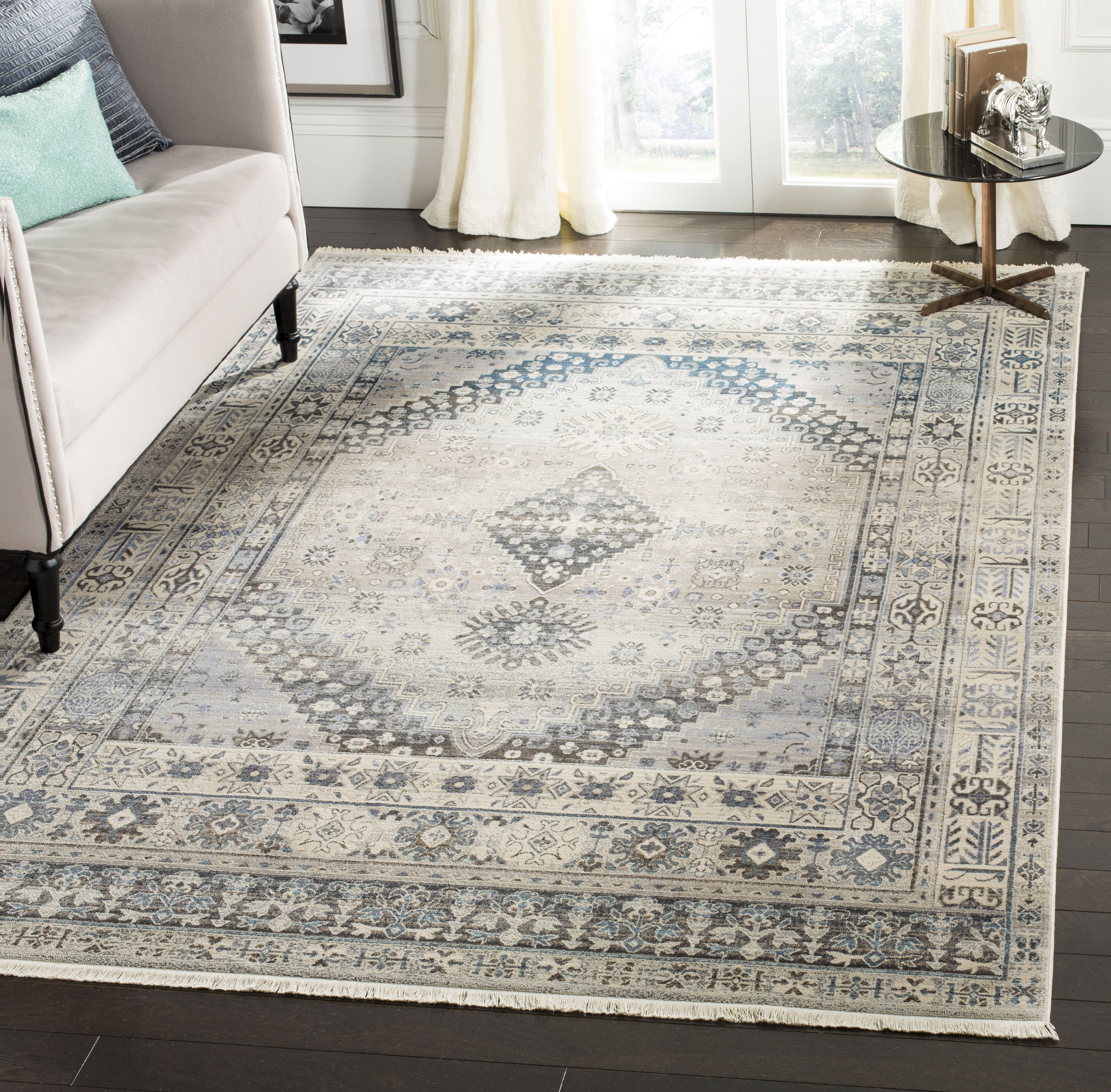 Bungalow Rose Egremont Vintage Persian Gray Area Rug Reviews Wayfair Ca