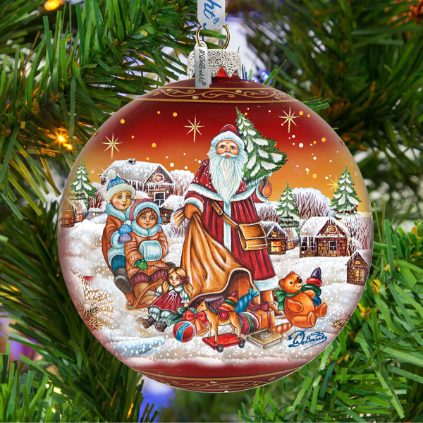 Chimney and Santa Christmas Cushions 17 x 17" Festive Ho Ho Ho Jingle Bells 