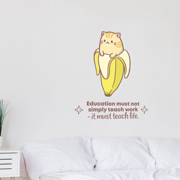 Banana Cute Girl Wall Art Home Decor