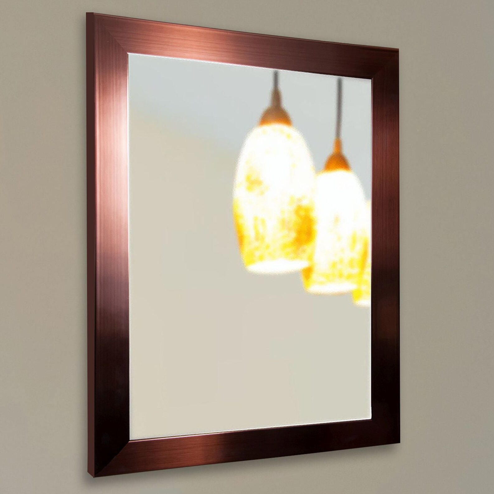 Copper Wall Decorations - Conahan Copper Bronze Accent Mirror