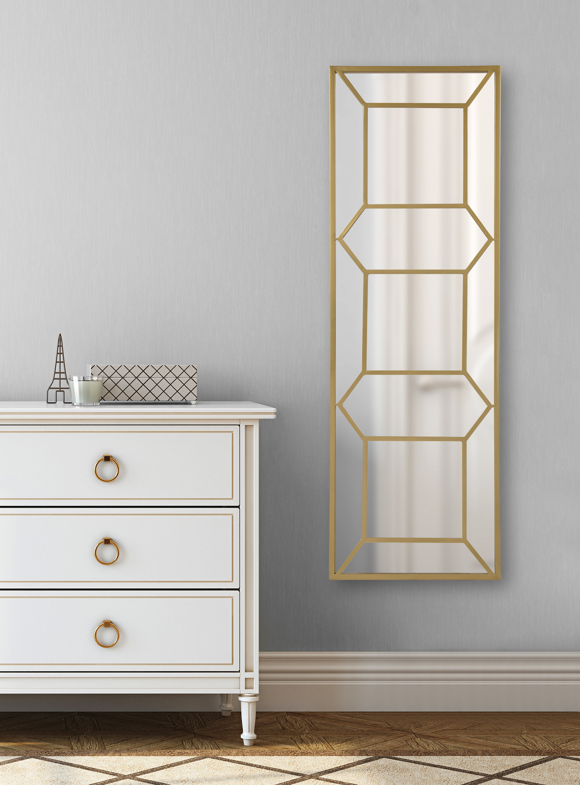 Mercer41 Eben Trellis Panel Wall Mirror Wayfair