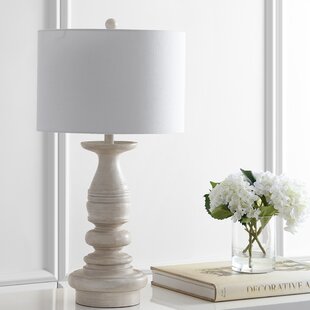 white wood table lamp