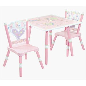Fairy Wishes Kids' 3 Piece Table and Chair Set