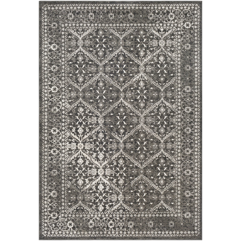 Bloomsbury Market Gerber Updated Charcoal Gray Area Rug Reviews Gerber Updated Charcoal Gray Area Rug