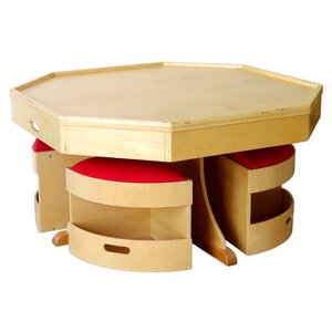 Kids 5 Piece Table and Stool Set