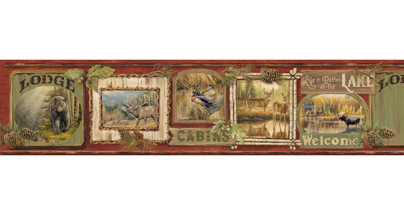 Millwood Pines Ketchum Cabin Fever 15 X 6 Wildlife 3d Embossed