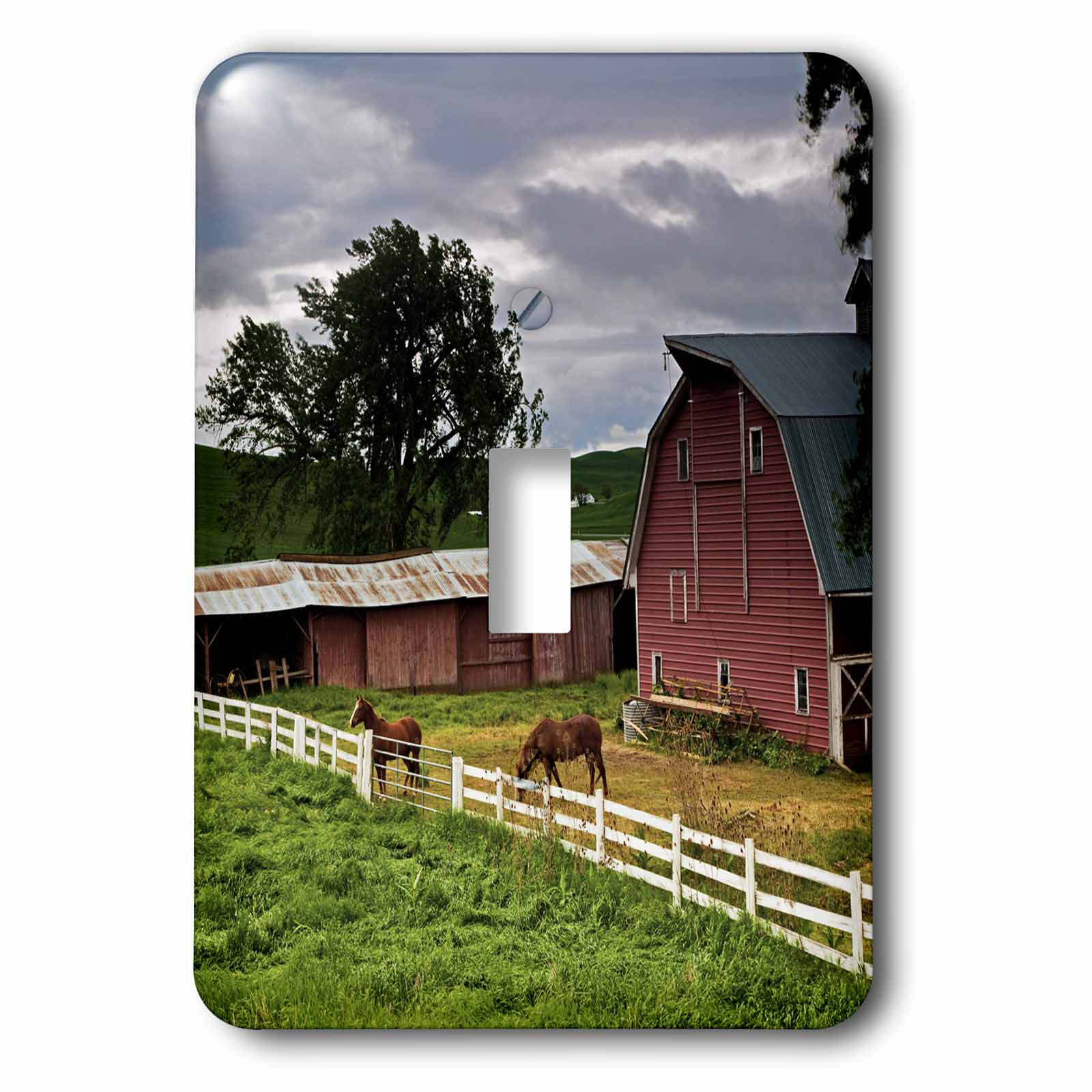 3drose Barn Farm Country Palouse Colfax Washington 1 Gang Toggle Light Switch Wall Plate Wayfair