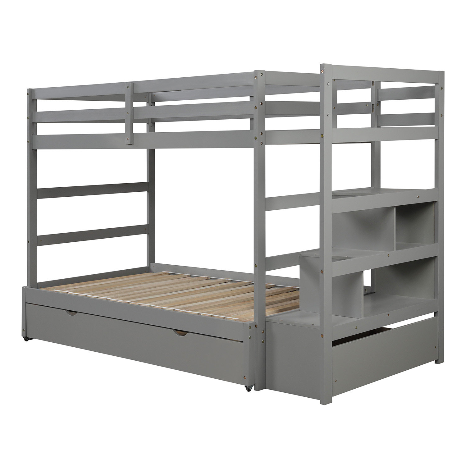 twin over king size bunk bed