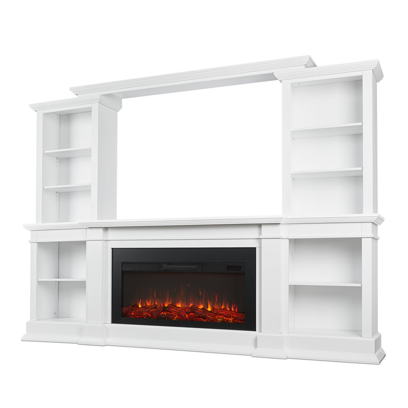 Real Flame Monte Vista Solid Wood Entertainment Center For Tvs Up