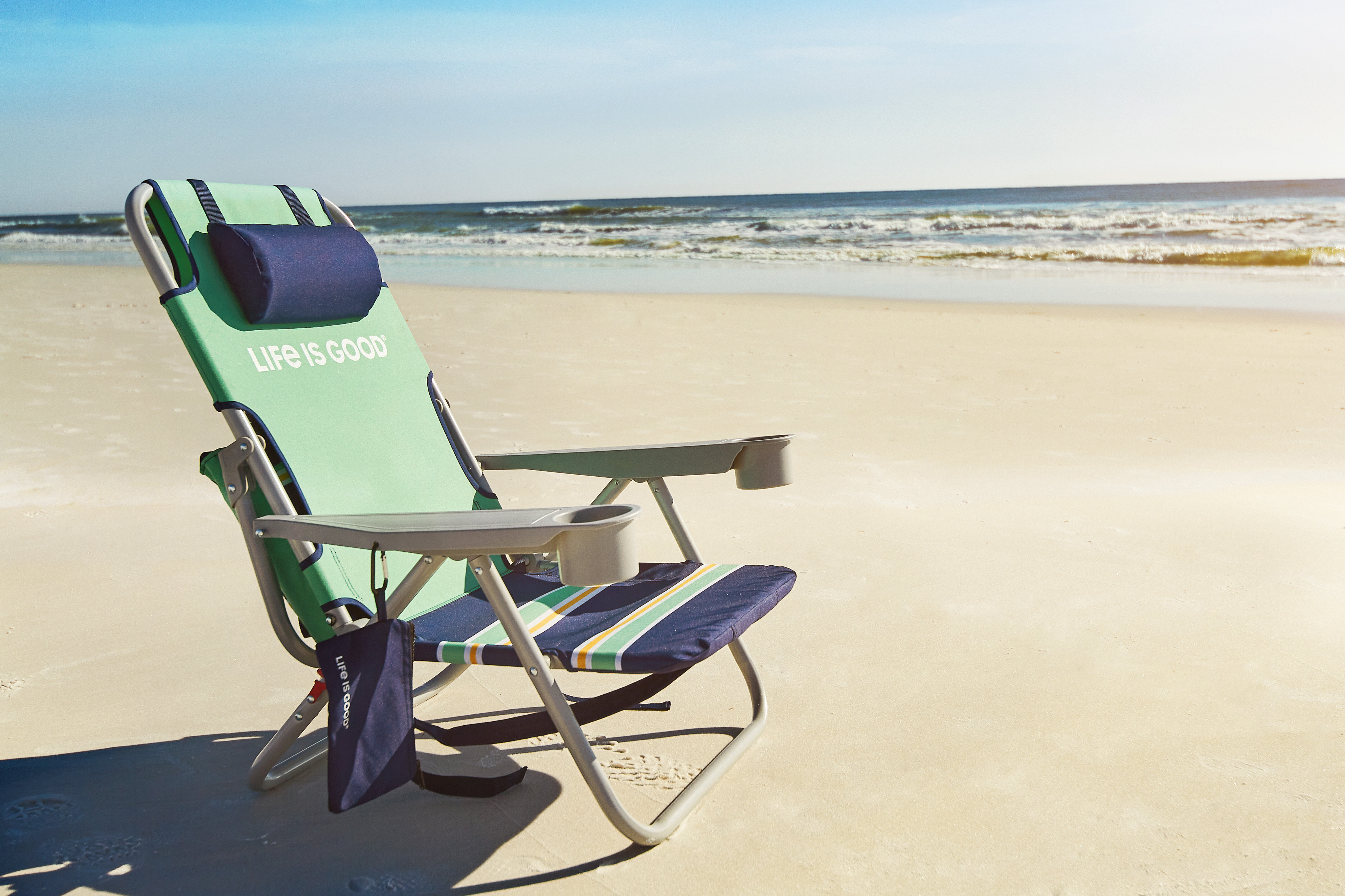 lifeisgood life is good reclining beach chair