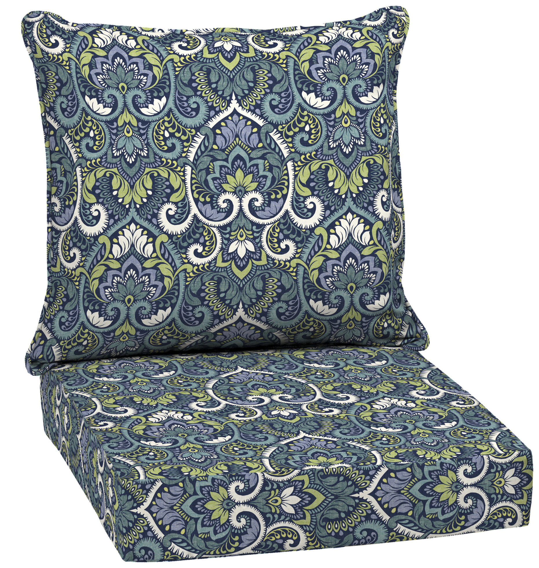 blue outdoor cushion