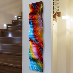 Ocean Waves Metal Wall Art Wayfair Acbent Wave Prismatic Metal Wall Décor