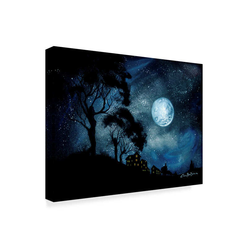 Winston Porter Moon Age Daydream Acrylic Painting Print On Wrapped Canvas Wayfair