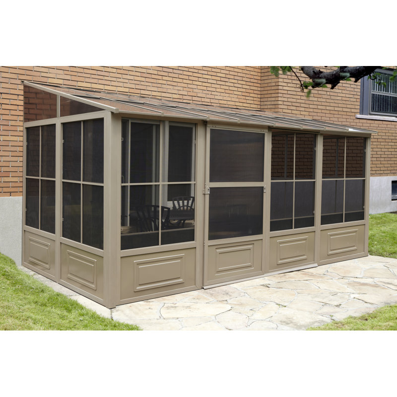 Gazebo Penguin Florence Add A Room 16 Ft W X 10 Ft D Aluminum Patio Gazebo Reviews Wayfair