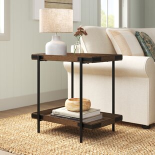 Open Gold C Side Table MinimalistBlack Accent End 
