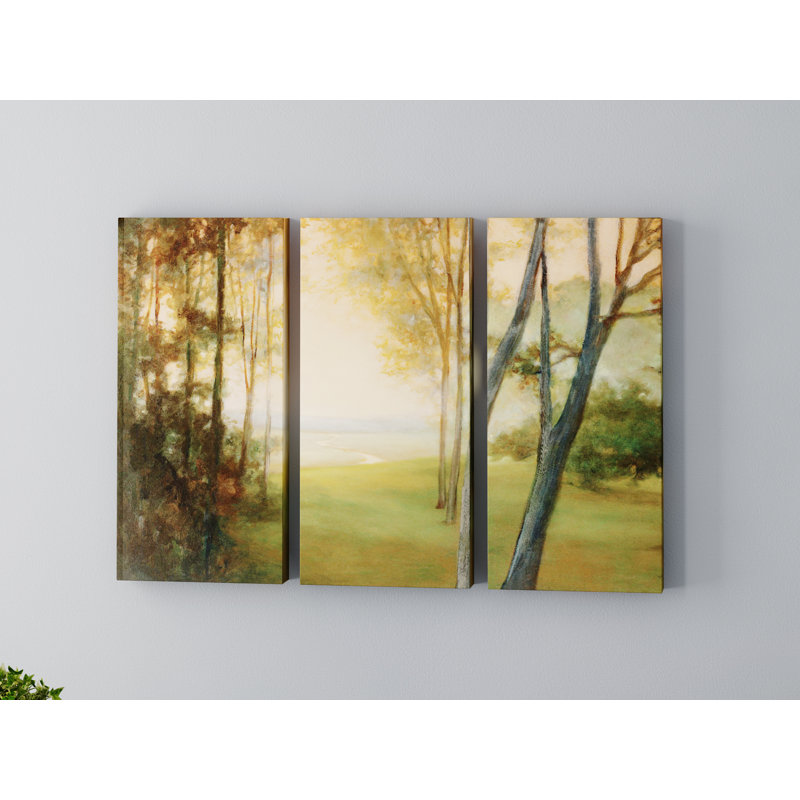 Charlton Home Between The Worlds 3 Piece Painting Print On Wrapped Canvas Set Wayfair