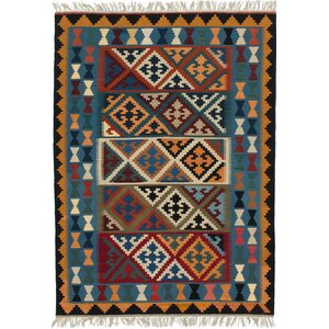 Nyora Wool Blue Area Rug