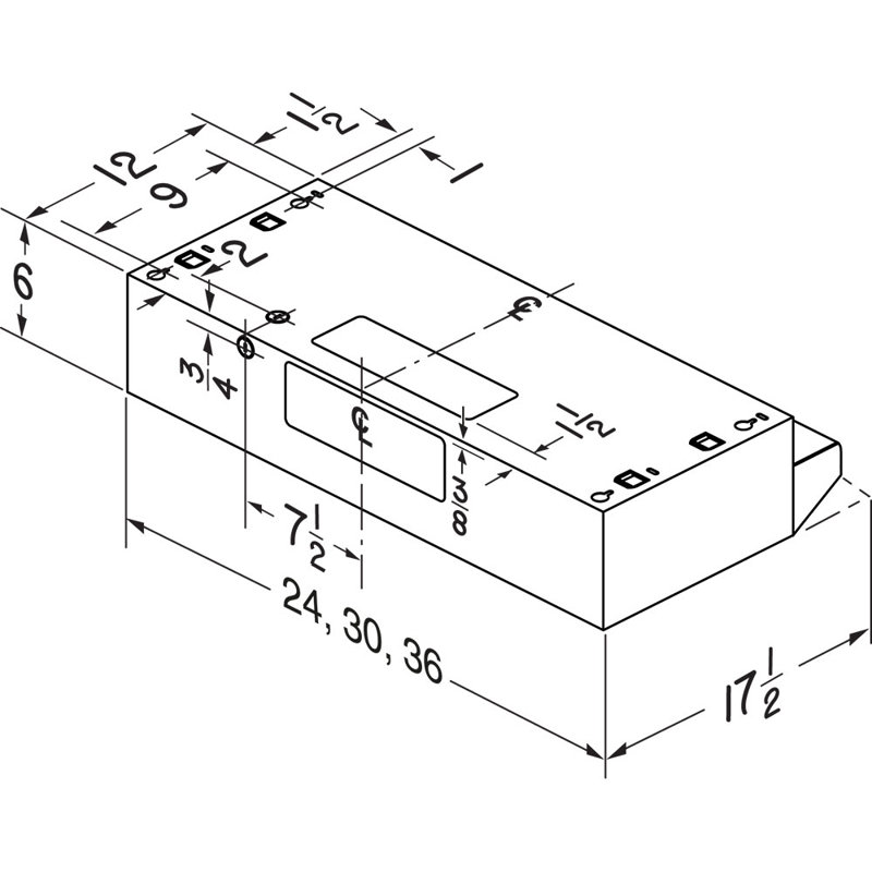 36 160 Cfm Ducted Under Cabinet Range Hood
