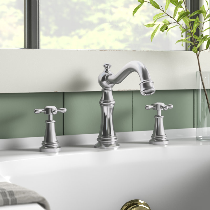 Weymouth Double Handle Deck Mounted Roman Tub Faucet Trim Reviews Birch Lane