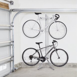 garage door bike rack