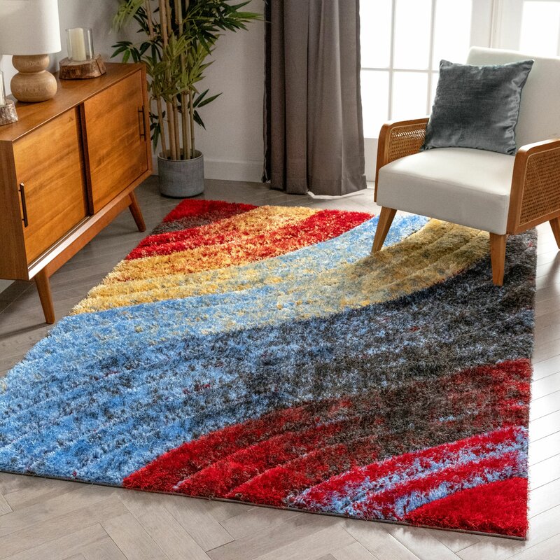 Well Woven San Francisco Shag Red Area Rug & Reviews | Wayfair