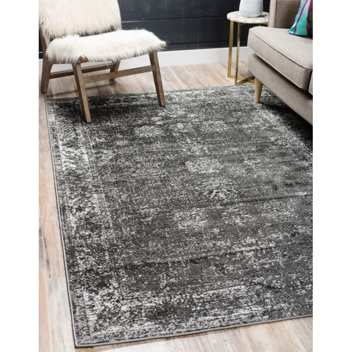 Brandt Dark Gray Area Rug Brandt Dark Gray Area Rug