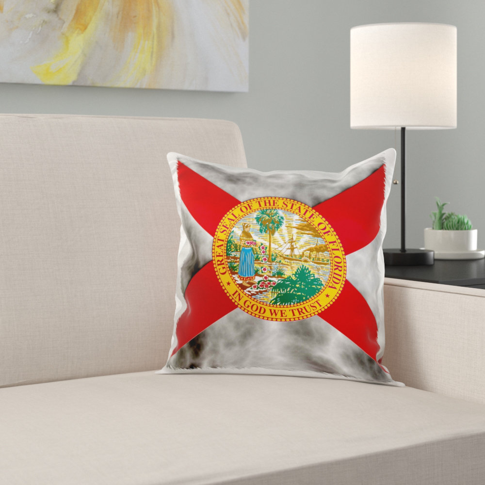 East Urban Home Florida State Flag Pillow Cover Wayfair
