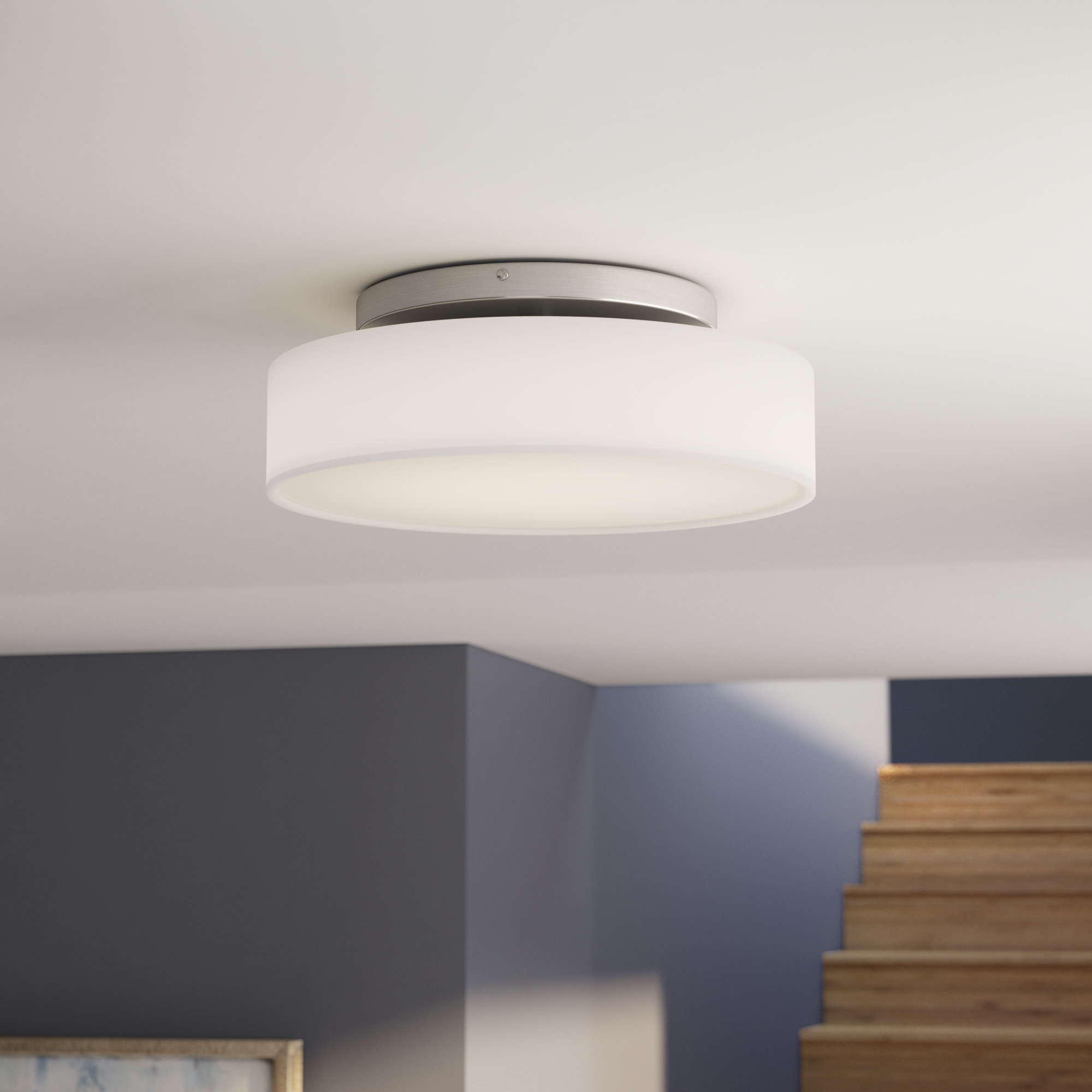 Orren Ellis Armbruster 1 Light Led Semi Flush Mount Wayfair