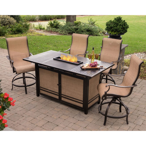 Fleur De Lis Living Sandefur Patio Furniture Lawn Chaise Lounge Set With Cushions And Table Wayfair