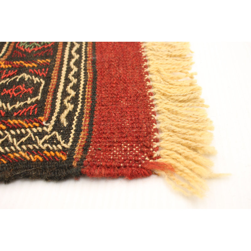 Bloomsbury Market Ahja Handmade Kilim Wool Dark Copper Dark Gold Rug