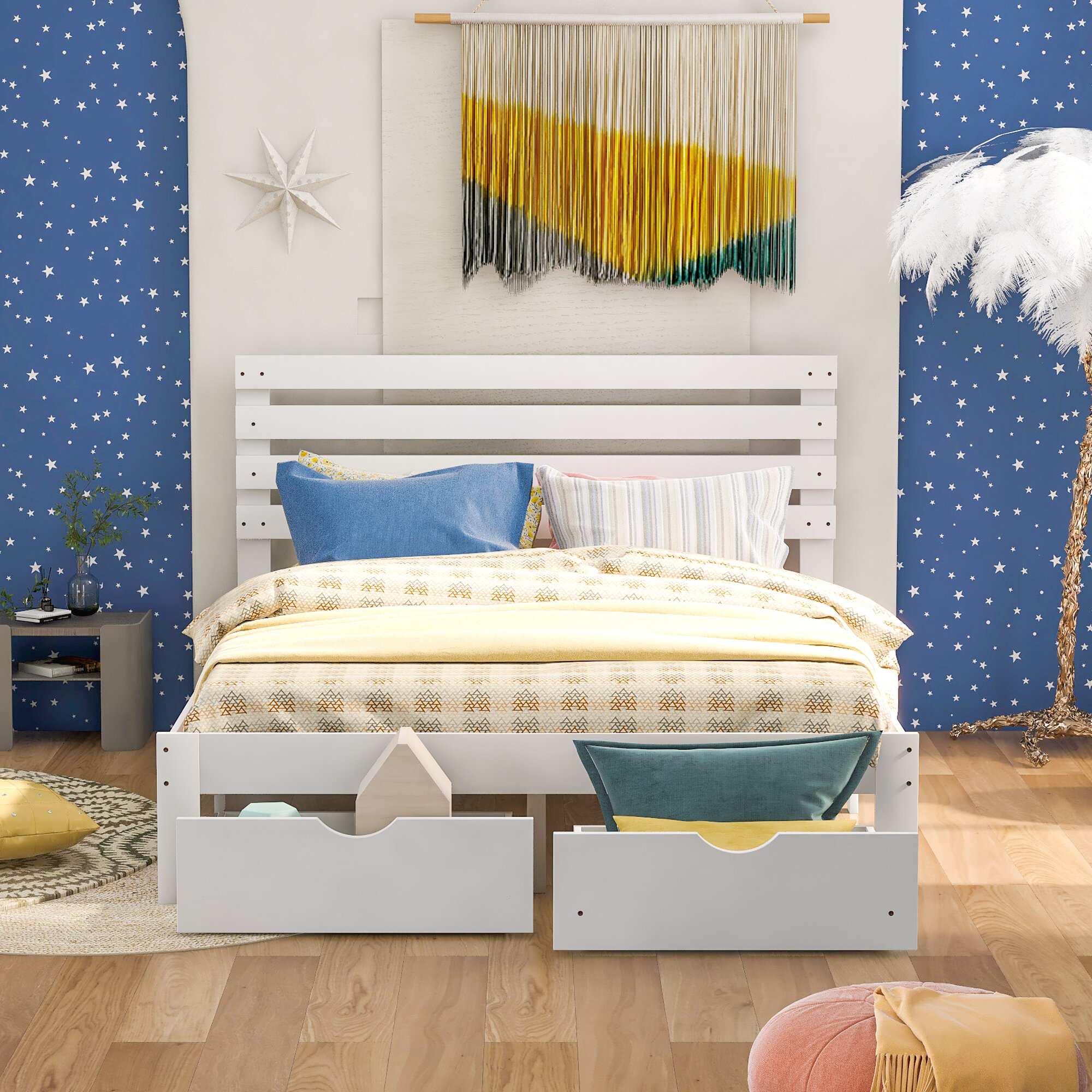 Queen Size White Storage Beds You Ll Love In 2021 Wayfair
