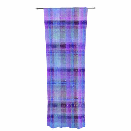 30 x 84 Sheer Curtains Kess InHouse Oriana Cordero Agate Blue Orange Decorative Set
