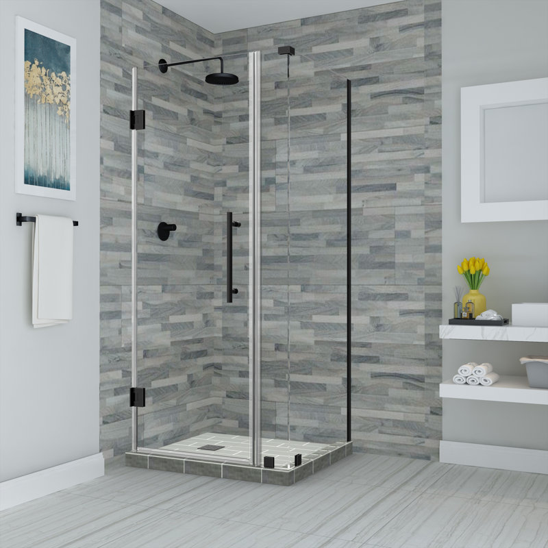 Aston Bromley 36 X 72 Rectangle Hinged Shower Enclosure Wayfair