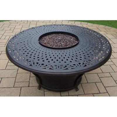 Zoraida Aluminum Propane Fire Pit Table Charlton Home