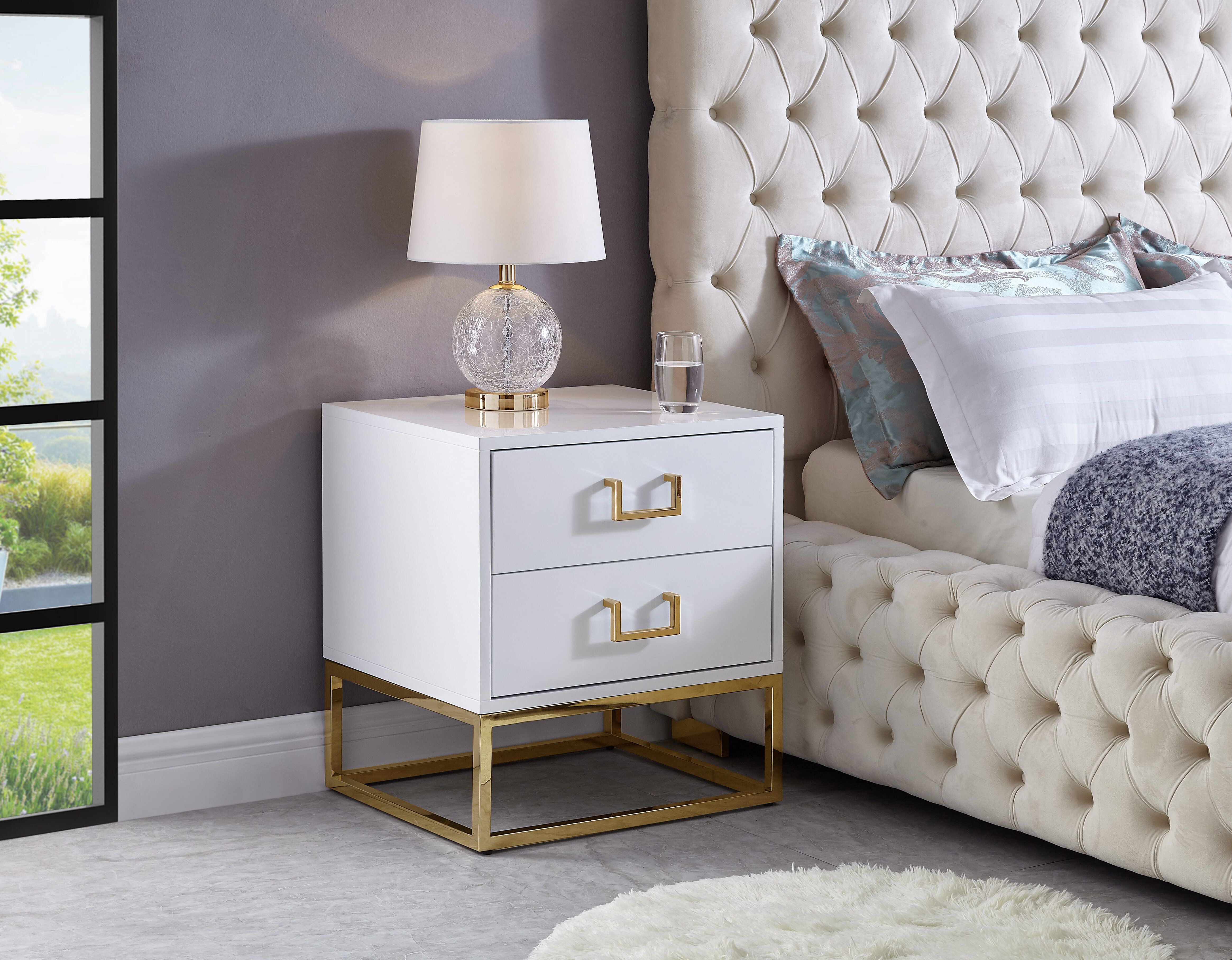 modern glam nightstand