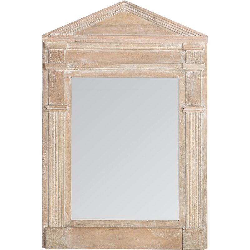 Finch Distressed Wood Wall Mirror Wayfair