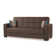 Brayden Studio® Tarnby 84" Wide Faux Leather Square Arm ...