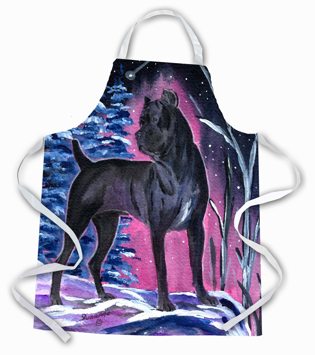 Winston Porter Starry Night Cane Corso Apron Wayfair