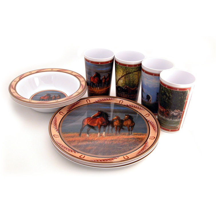 horse dinnerware