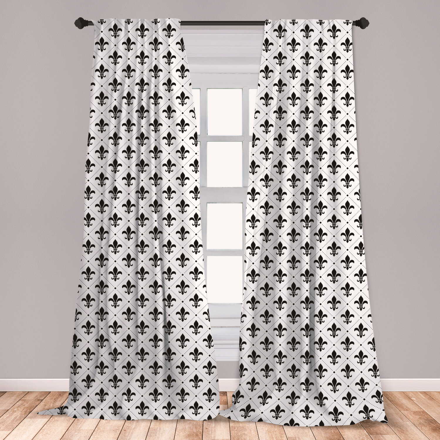 East Urban Home Ambesonne Fleur De Lis Curtains